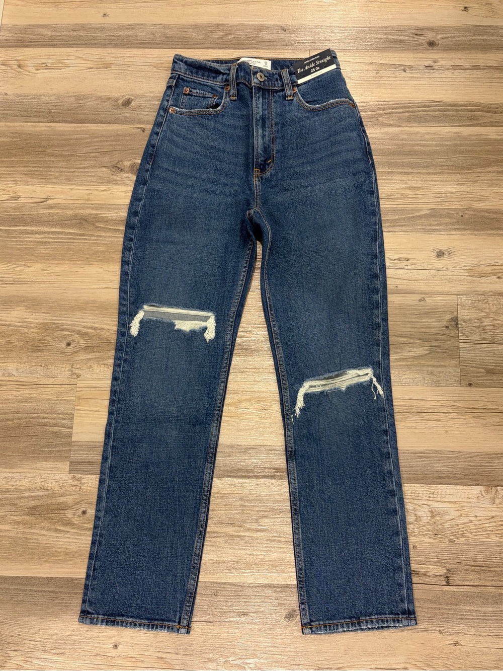 Abercrombie The Ankle Straight Ultra High Rise Jeans Curve Love